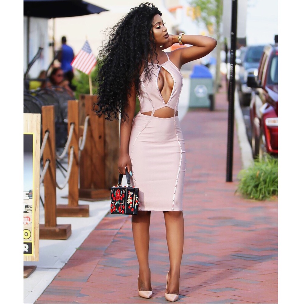 Bandage midi dress